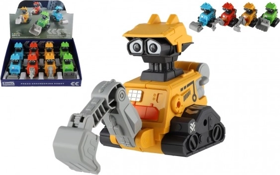 Vesmírný robot na setrvačník – plastový jezdící robot 14 cm, 4 druhy
