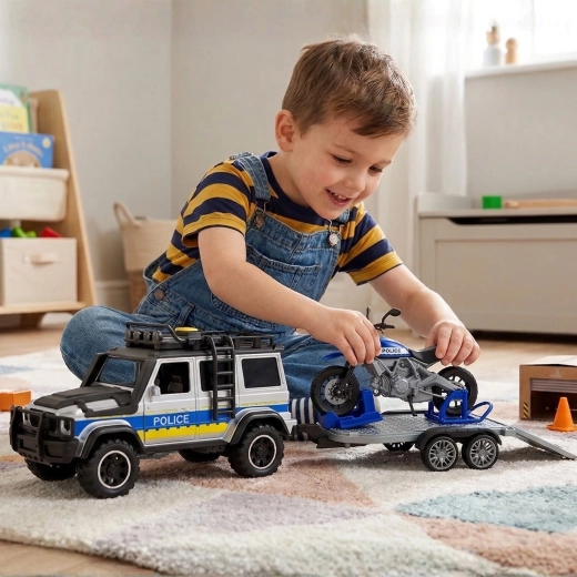 Přívěs pro policejní motorku