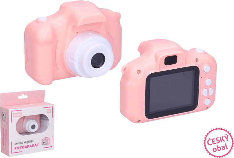 Dětský digitální fotoaparát růžový