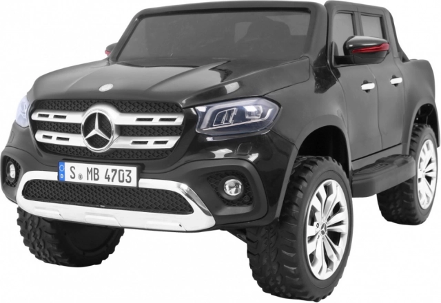 Elektrické autíčko MERCEDES-BENZ X-Class pro děti s dálkovým ovládáním a náhonem 4x4 – Černá