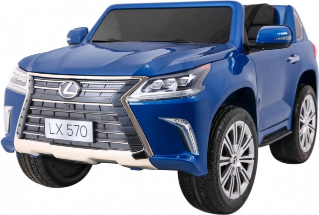 Odrážedlo pro 2 děti Lexus LX 570 modré s dálkovým ovládáním