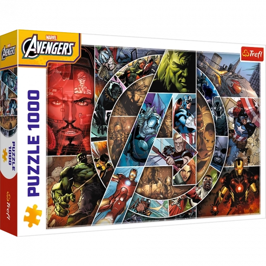 puzzle 1000 dílků - Marvel Avengers hrdinové