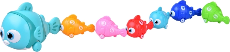 Jezdící rybí vláček na kolečkách