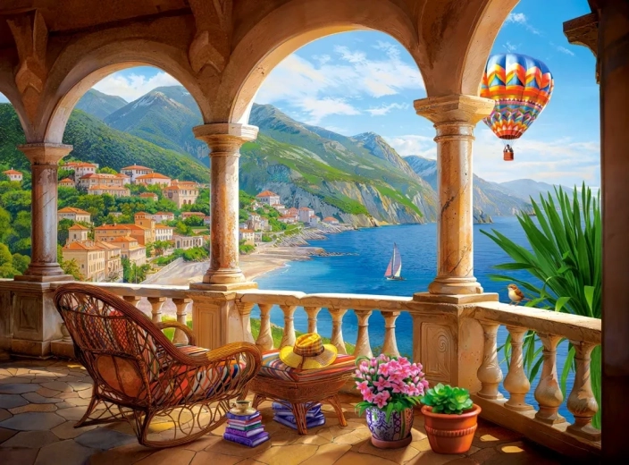 Puzzle Meditace v Černé Hoře 2000 dílků CASTORLAND