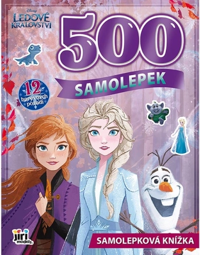 Velká samolepková knížka Ledové království – 500 samolepek