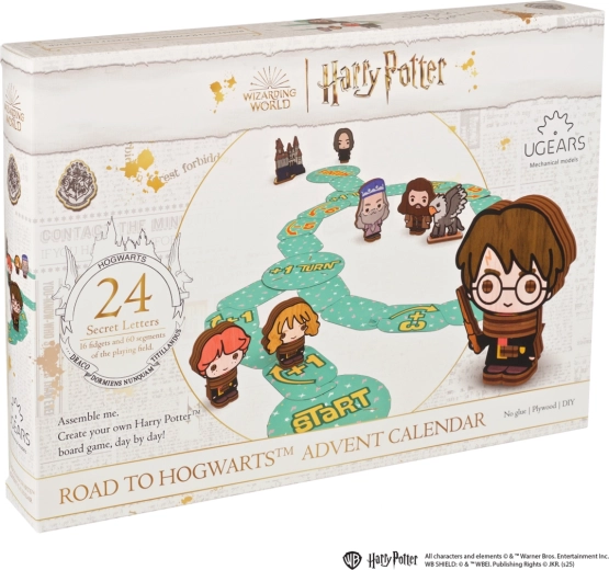 Ugears Harry Potter Road to Hogwarts adventní kalendář – DIY desková hra