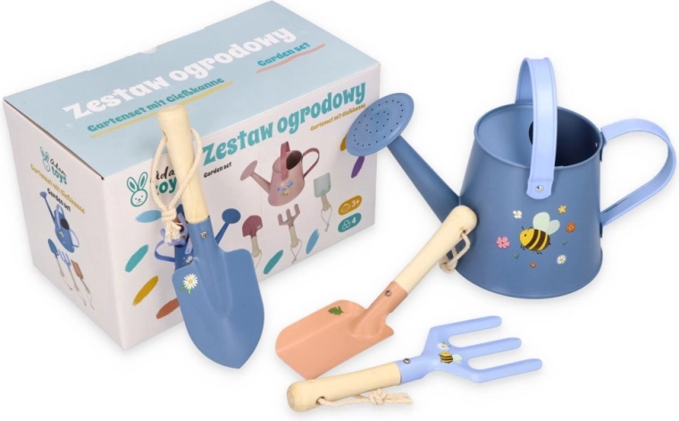 Adam Toys sada zahradního nářadí modrá