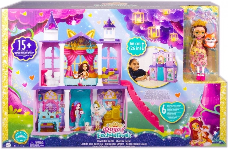 Enchantimals královský palác – herní set s panenkou a liškou