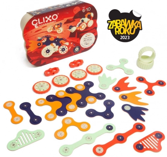 Clixo mars rovers magnetická stavebnice 30 ks