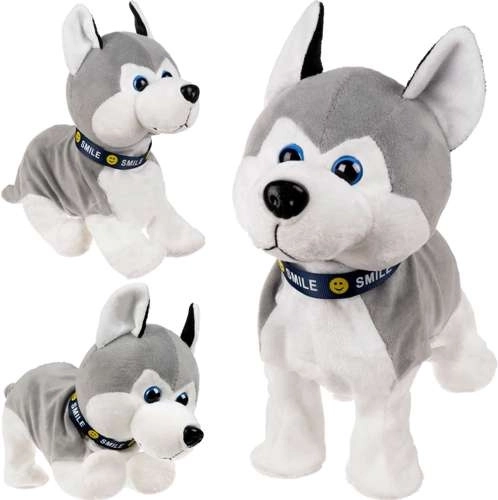 interaktivní plyšový pejsek husky na dotyk a zvuk