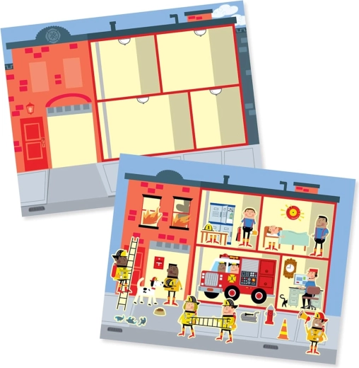 Samolepková kniha Moje město – opakovaně použitelné samolepky MELISSA & DOUG