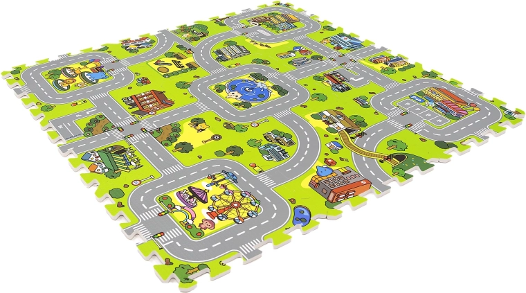 Město plné fantazie pro autíčka a figurky