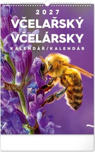 Notique nástěnný včelařský kalendář CZ/SK 2027 (33 × 46 cm)