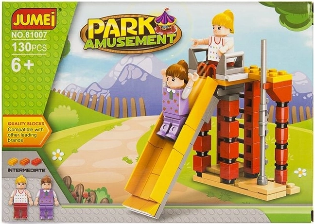 Jumei stavebnice zábavní park 130 dílků (25 × 18 cm) - 1 kus