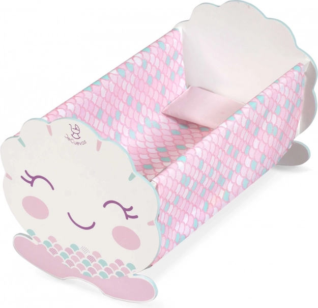 Dřevěná kolébka pro panenky s doplňky OCEAN FANTASY