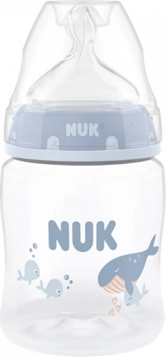 NUK First Choice kojenecká lahev s kontrolou teploty 150 ml whale - 1 kus