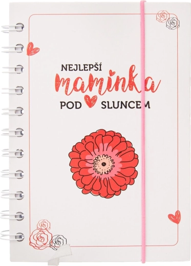 Zápisník s kroužkovou vazbou nejlepší maminka
