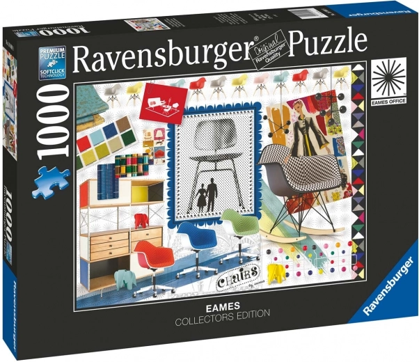 Ravensburger puzzle Eames Design klasické židle 1000 dílků