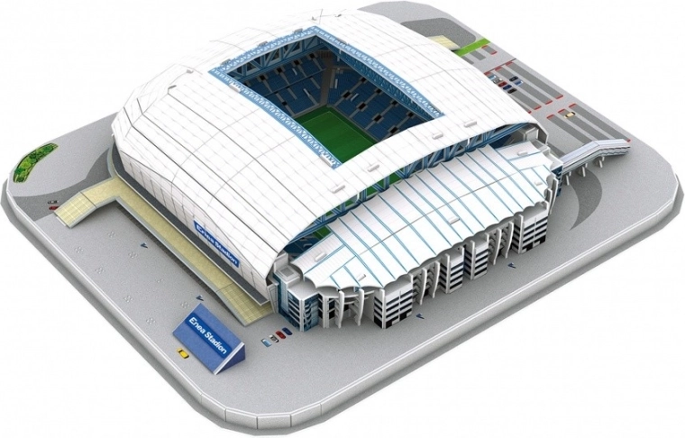 Detailní model stadionu