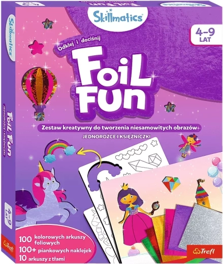 Skillmatics foil fun – jednorožci a princezny kreativní sada
