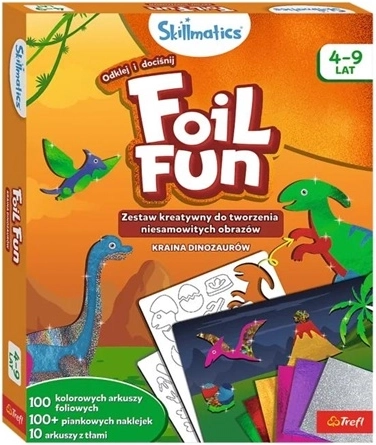 Skillmatics Foil Fun krajina dinosaurů – kreativní sada s fóliemi