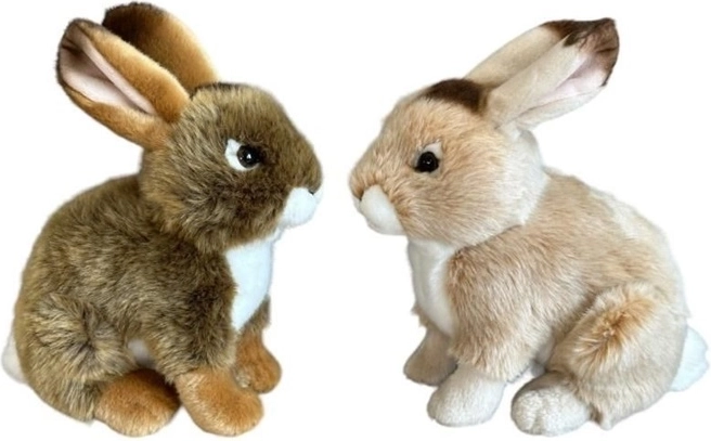 Plyšový zajíček ve dvou barvách 23 cm