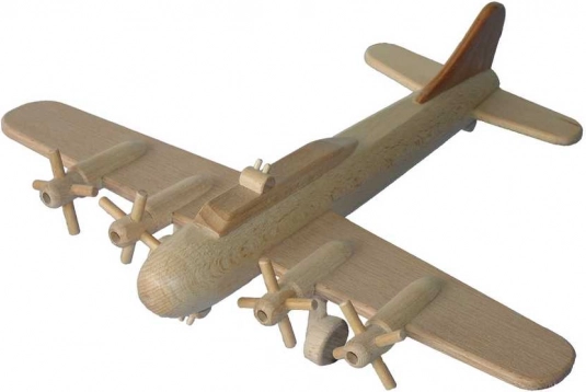 Dřevěný model letadla Bombardér B17 velký