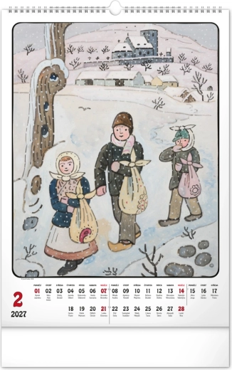 Ladovské ilustrace pro každý měsíc