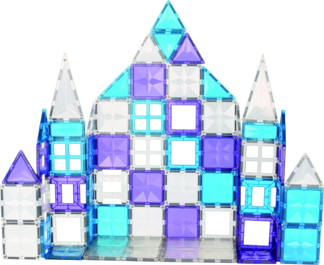 Cleverclixx magnetická stavebnice mega ice crystal pack 180 dílků