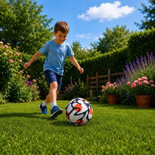 Vhodný na zahradu i sportovní plochy