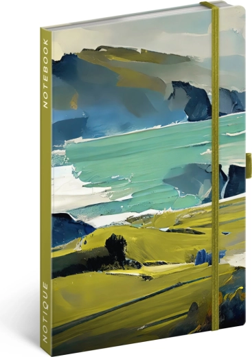 NOTIQUE zápisník malba, linkovaný, 13 × 21 cm