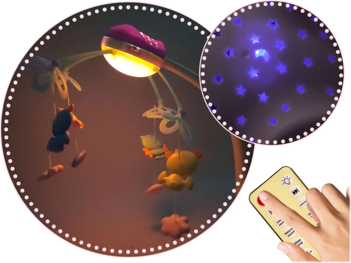 Zklidňující světlo a hvězdná projekce