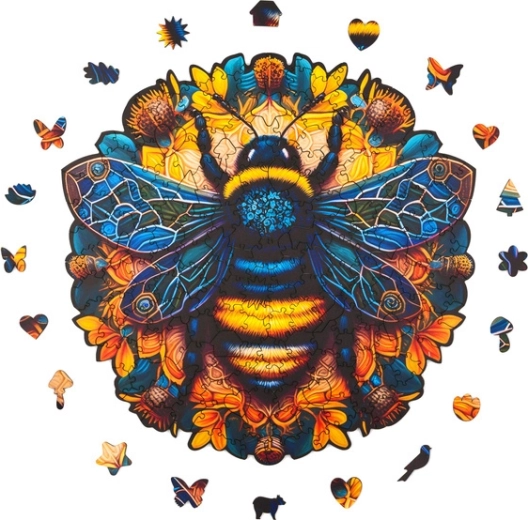 Skryté figurky a symboly uvnitř puzzle