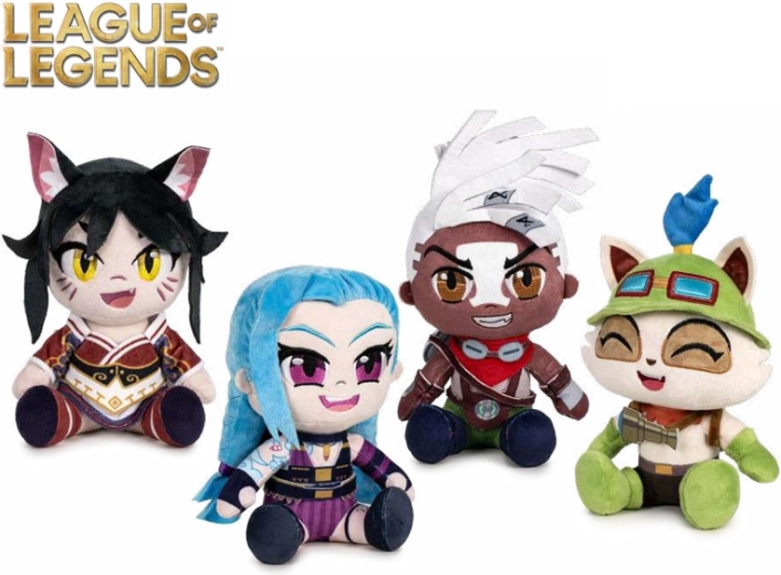Plyšové postavičky League of Legends 24 cm – Ahri, Jinx, Teemo, Ekko