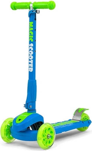 Dětská koloběžka Milly Mally Magic scooter modro-zelená
