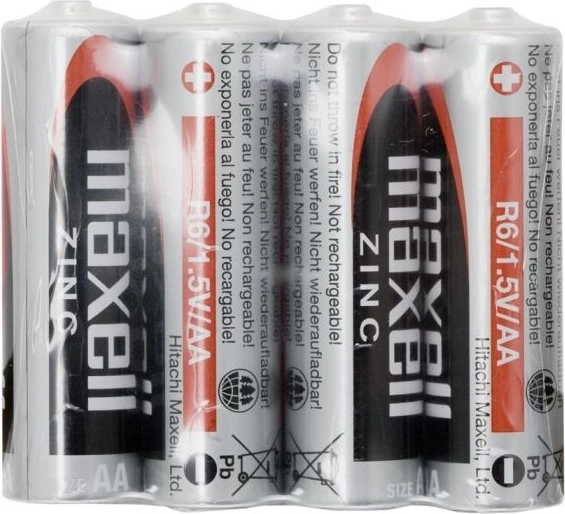 Zinkové tužkové baterie AA R6 1,5 V, 4 kusy