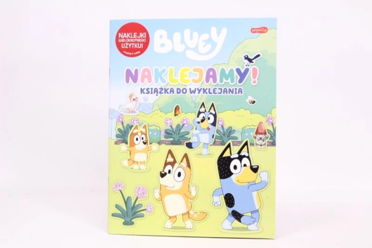 Bluey kniha se znovupoužitelnými samolepkami