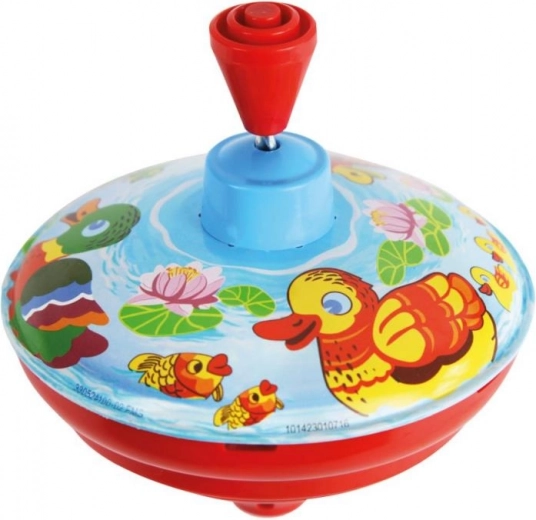 Kovová káča s kačenkami 13 cm