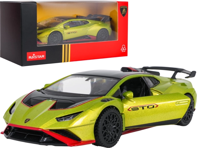 Kovový model Lamborghini Huracán STO RASTAR v měřítku 1:43 – Zelená