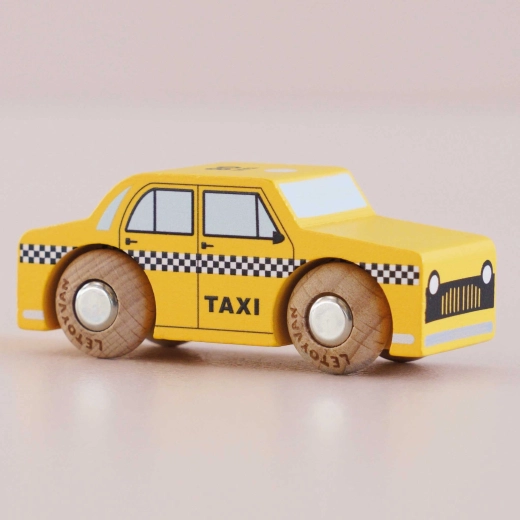Dřevěné autíčko Trixie – newyorský taxík Le Toy Van