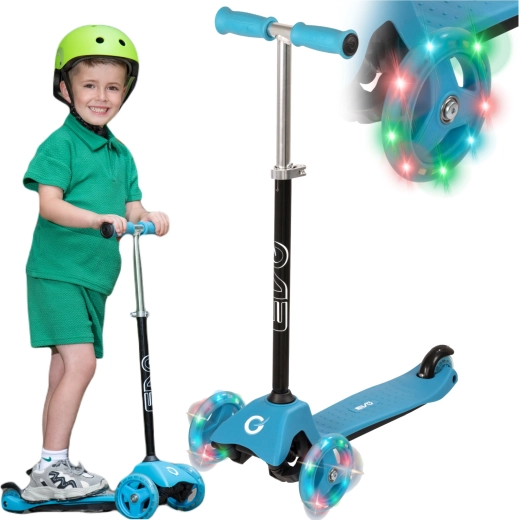 EVO dětská tříkolová koloběžka Light Up Mini Cruiser modrá