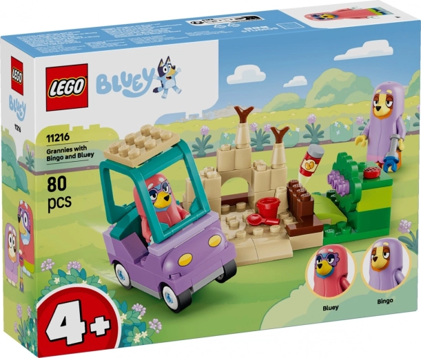 LEGO Bluey babičky s Bingo a Bluey