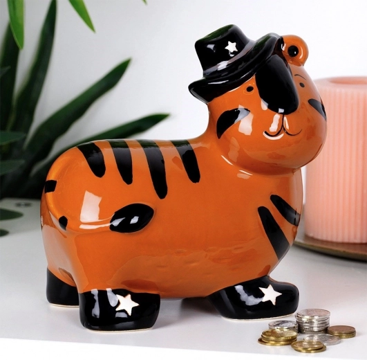 Roztomilý design tygra motivuje k šetření