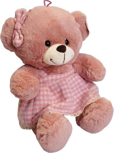 Růžová plyšová medvědice 32 cm