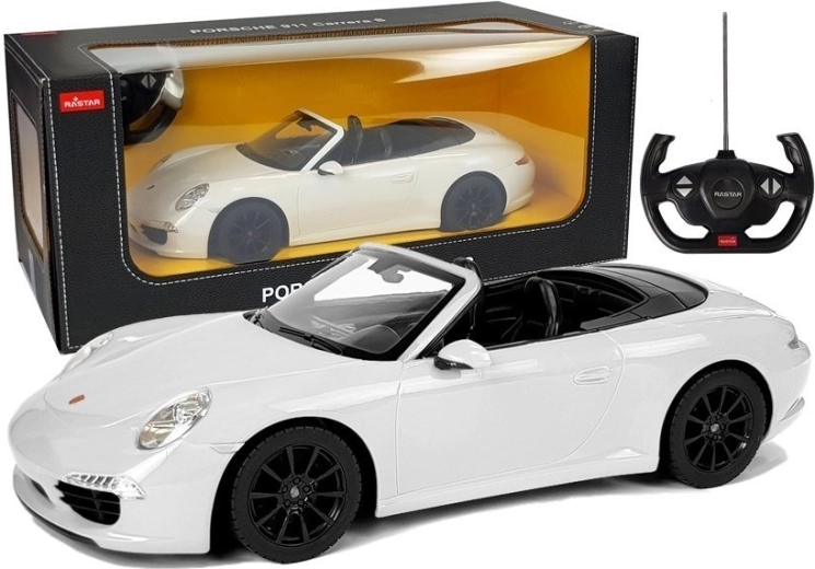 RC auto Porsche 911 Carrera S Rastar 1:12 – Bílé
