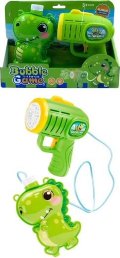 Bublifuková pistole 2v1 dinosaurus
