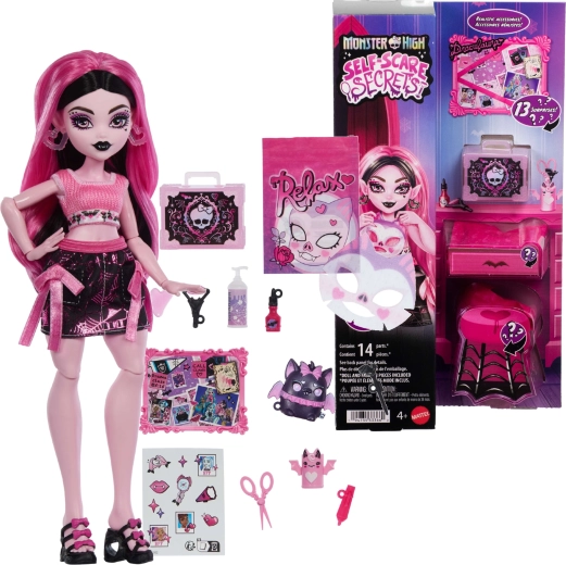 Monster High Draculaura panenka s doplňky Self-Scare Secrets