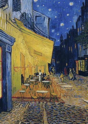 Puzzle Art Collection – terasa kavárny v noci 1000 dílků