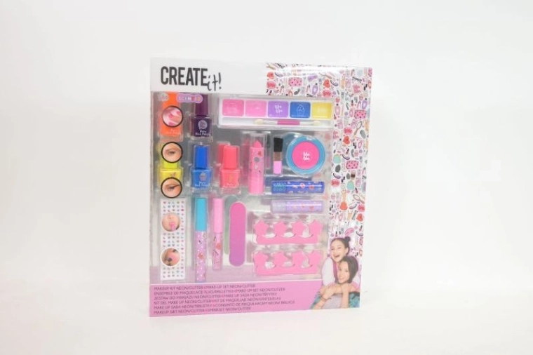 Create it! make-up box neon a třpytky
