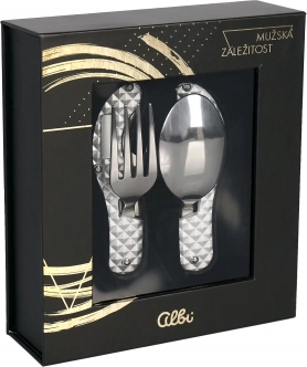 Skládací kapesní příbor z nerezové oceli